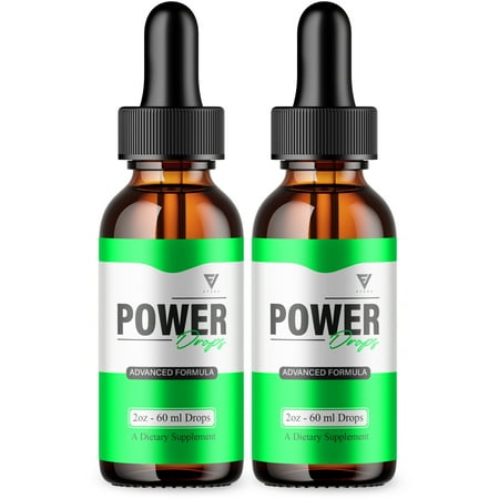 (2 Pack) Power Drops Extra Strength Supplement PowerDrops Liquid Formula (4oz)