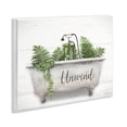 thumbnail image 3 of Stupell Industries Unwind Bathtub with Ferns Wall Plaque Art, design by Lori Deiter, 3 of 7