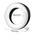 thumbnail image 2 of LED Selfie Ring Light with 3 Lighting Modes | USB Rechargeable Beauty Light for Phone & Laptop | Adjustable Brightness | 20 Cold & 20 Warm LEDs | Portable 9cm Round Light with Gift Box, 2 of 2