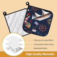 thumbnail image 3 of PRIYAL Retro Groovy Flower Bee Honeycomb Pot Holder Set of 2,Heat Resistant Potholders Oven Hot Pads for Kitchen Cooking Baking BBQ, 3 of 14
