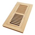 thumbnail image 1 of Homewell - Soporte empotrado para rejilla de ventilación de suelo de madera de roble blanco con marco de 4 x 10 pulgadas, sin terminar, 1 of 1