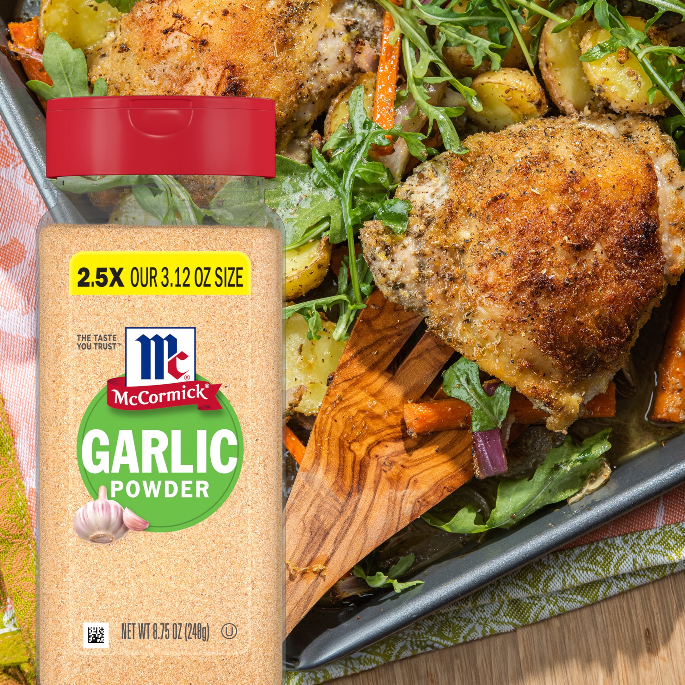 McCormick Kosher Garlic Powder, 8.75 oz Bottle