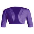 thumbnail image 1 of AMERTEER Cardigan Ouvert pour Femmes Manches Courtes Boléro en Coton Pull Court, 1 of 6
