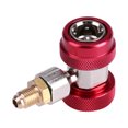 thumbnail image 1 of Herwey Quick Adapter, Quick Connector Adapter,R134 A/C Low/High Quick Connector Air Conditioning Coupler Adapter + Extractor Valve Core, 1 of 8
