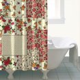 thumbnail image 4 of Pioneer Flower Floral Print Pattern Shower Curtain 72"x84" ,Bathroom Decorative Shower Curtains Set with 12 Hooks,Modern Waterproof Washable Shower Curtain, 4 of 6