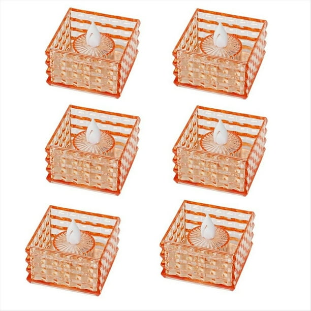 Velas de Luces LED, 6 Piezas, Velas de Té, Velas Eléctricas Sin Llama, Decoraciones Falsas para el Hogar para Festivales de Bodas