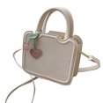 thumbnail image 4 of Bolso de mano para mujer, bolso de mano de gran capacidad con correa ajustable, bonito bolso de mano de piel sintética para compras diarias, 4 of 8