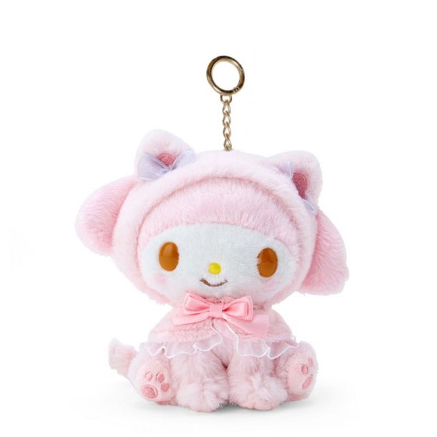 Sanrio 50 aniversario Hello Kitty llavero de juguete de peluche para niños, decoración linda, regalo para fanáticos