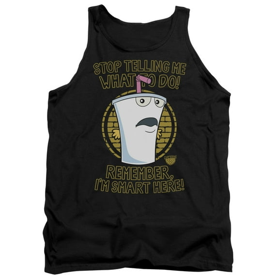 Aqua Teen Hunger Force Stop Adult Tank Top Black