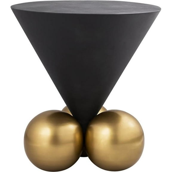 Pemberly Row Modern / Contemporary Cement Textured Top End Table