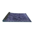 thumbnail image 2 of Ahgly Company Indoor Round Persian Blue Traditional Area Rugs, 5' Round, 2 of 4
