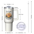 thumbnail image 3 of 1pc Campers 40oz Tumbler with Straw & Handle - Insulated Stainless Steel Cup | Holiday Gift for Man Women (Christmas, Valentine's, Birthday), 3 of 5