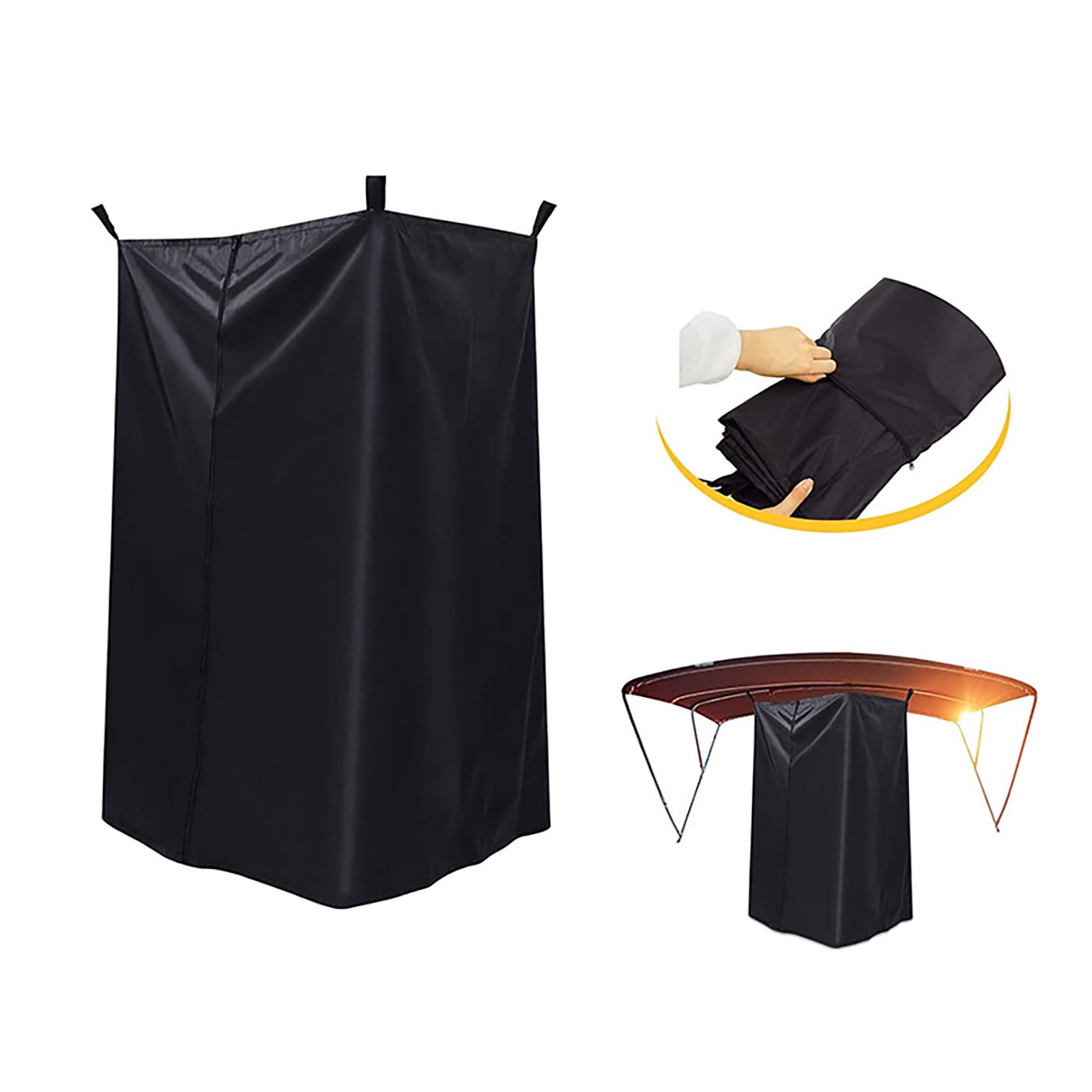 Heavy Duty Marine Privacy Curtain Portable Boat Changing Room Hanging Privacy Tent for Pontoon Yacht Outdoor Use