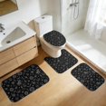 thumbnail image 5 of Sun and Crystal Ball Gothic Pattern Bathroom Rug Set 4 Piece,Includes Contour,Lid Cover,Bath Mat,Non-Slip Extra Soft Absorbent Washable, 5 of 5