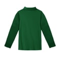 thumbnail image 5 of Lumtrix Girls Polo Shirts Long Sleeve Casual School Uniform Collared Button Down Cotton Tops Work T ShirtArmy Green 110, 5 of 5