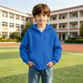 thumbnail image 7 of MexChoioe Boys and Girls Zip Up Hoodie Long Sleeve Hooded Sweatshirt Relaxed Cut Pockets Fall Winter Daily Wear Hooded Zip Jacket for kids, 7 of 7