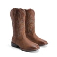 thumbnail image 4 of Bota DREAM PAIRS DWUMMB2516 Marrón Oscuro Punta Cuadrada Media Caña, 4 of 8