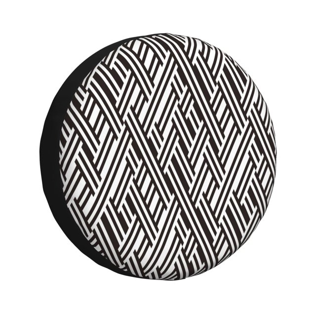 Balery Black White Stripes Cubiertas para Neumáticos - Protector Resistente para Neumáticos de Camioneta, SUV, Remolque, Camper y RV-14 inch