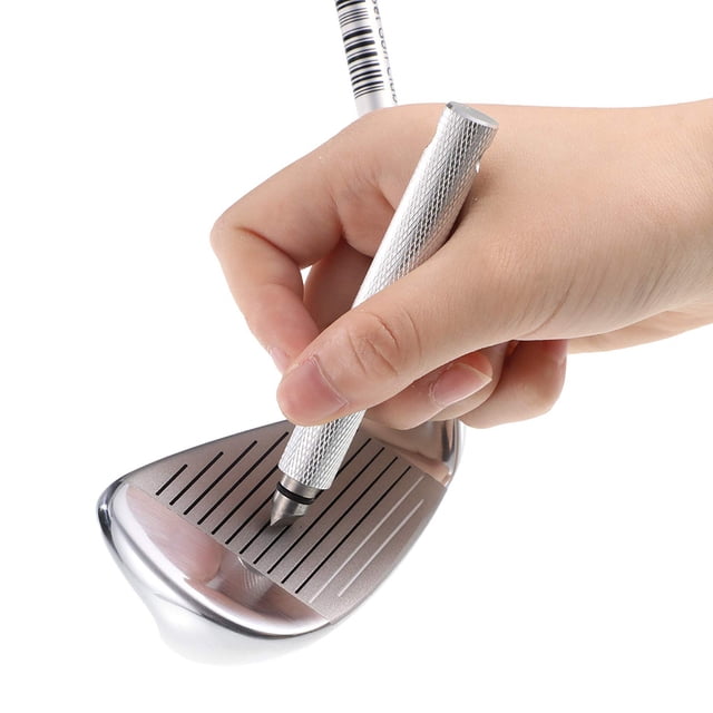Afilador de palos de golf, herramienta de ranurado y limpieza, y limpiador para wedges y hierros