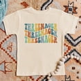 thumbnail image 2 of Threenager Groovy Adorable 3rd Birthday Shirt for Infant Baby Toddler Girls and Boys Third Birthday Outfit Vintage Royal Shirt 5-6, 2 of 3