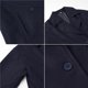 thumbnail image 5 of Abrigo Corto de Lana de Invierno para Mujer, Corte Holgado, Cruzado, Elegante, Tipo Blazer, Estilo Marinero Azul Marino M, 5 of 10