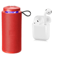 thumbnail image 1 of Bocina Bluetooh rojo mas audifonos, 1 of 5