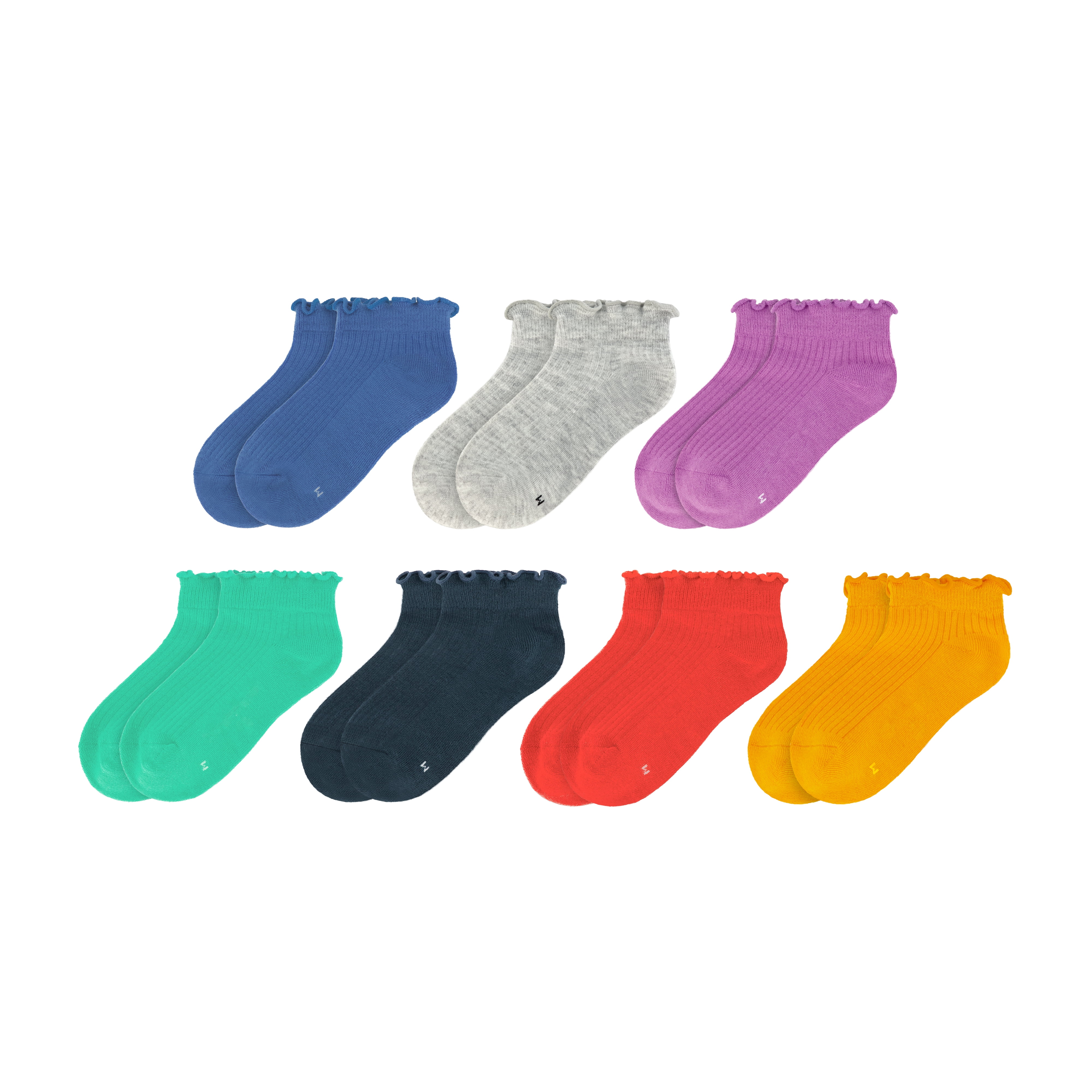 Wonder Nation Girls Cotton Underwear & Socks Bundle, 14-Pack, Sizes 4-16