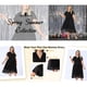thumbnail image 3 of Vestidos de encaje floral de tamaño grande Agnes Orinda, de doble capa, con envoltura falsa, cuello en V, manga corta, vestido midi en línea A 4X negro, 3 of 8