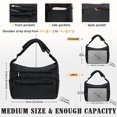 thumbnail image 3 of Bandolera VOLGANIK ROCK RFID de nylon para mujer, color negro, 3 of 6