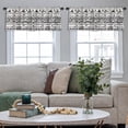 thumbnail image 4 of LALILO Kitchen Curtain Valance Colorful African Ethnic Rod Pocket Window Curtain 52"x 18" Set of 2, 4 of 5