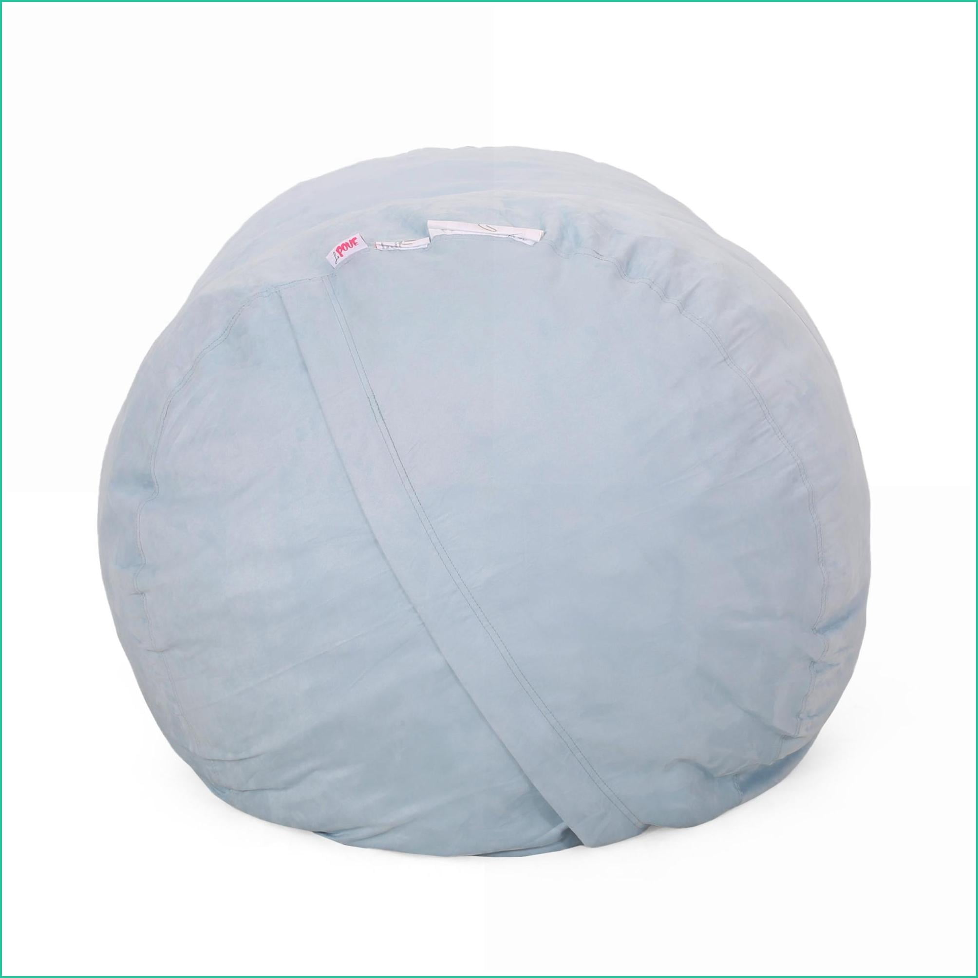 Aruba 8-Foot Cylindrical Bean Bag Chair for Adults | Microfiber | Seafoam