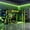 Green, variant on Harper & Bright Designs L-Shaped Gaming Loft Bed with Desks, Double Twin Loft Beds with LED Lights, USB Ports, Storage Bookshelves, Wood Corner Loft Bed for 2, Green