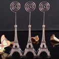 thumbnail image 2 of 4pcs Iron Tower Shape Message Memo Clips Lovely Holder Tabletop Photo Holders for Office Home (Random Color), 2 of 6