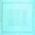 thumbnail image 1 of Ahgly Company Indoor Square Solid Light Blue Modern Area Rugs, 8' Square, 1 of 4
