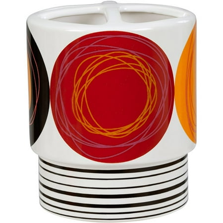 Creative Bath Dot Swirl Bright Toothbrush Holder