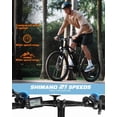 thumbnail image 3 of Qlife Racer Step-Over Mountain eBike for Adults, Max 28MPH 48V10.4Ah 500W Removable Battery Lightweight Electric Bike, 27.5" E-MTB, Black, 3 of 5