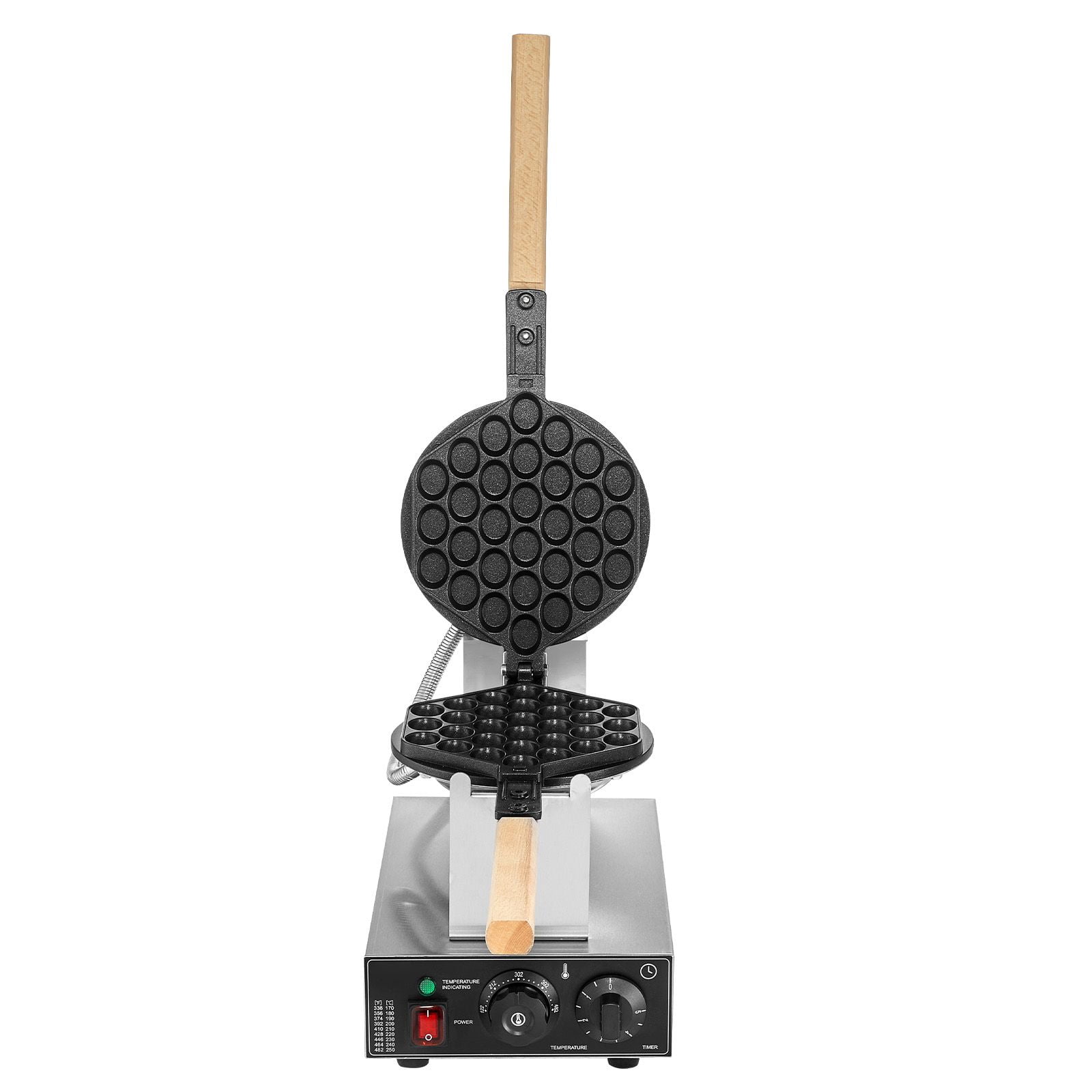 Commercial Bubble Waffle Maker, 1400W Electric Egg Pancake Baker Machine with Non-Stick Plates for Easy Cleaning