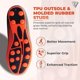 thumbnail image 3 of Vizari Botas de Fútbol USA Stealth para Terreno Firme para Niños: Calzado Deportivo Duradero y Ligero para Niños y Niñas, Naranja/negro, Talla 2.5., 3 of 6
