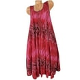 thumbnail image 5 of YABCSAZ Summer Dresses for Women 2025 Casual Loose Floral Printed Tank Dress Spring Tank T shirt Dress Plus Size Beach Sundress Sleeveless Dresses for Vacation, 5 of 6