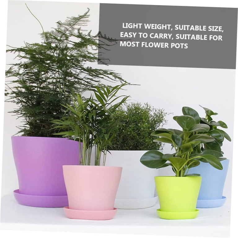 12 Pack Plant Saucer Tray 8 inch Plant Saucers for Indoors Durable Plastic Flower Planter Pot Saucer Plant Water Drip Trays Round Plant Trays for