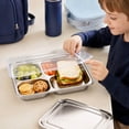 thumbnail image 5 of Deep Stainless Steel Lunch Box with Lid, Divided Sections, Stackable, Dishwasher Safe, for Adults,, Camping, Meal Prep, 5 of 5