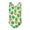 thumbnail image 2 of FOR U DESIGNS Lightweight Baby Girl Sleeveless Swimwear Pineapple Palm Leaves Girls Beach Sport One-Piece Swimsuit Summer Bathing Suit Size 13-14, 2 of 8
