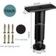 thumbnail image 2 of BEMS-Patas de cama ajustables de 2 piezas (negras, 15-25 cm), muebles de metal, 2 of 5