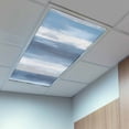 thumbnail image 2 of 3 Pack Abstract Blue Gray Stripes Fluorescent Light Covers for Ceiling Lights Watercolors Magnetic Ceiling Light Covers Overhead Light Filters for Office Classroom Home, 2 of 9