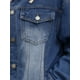 thumbnail image 5 of CHAQUETA DE DENIM PARA MUJERES INSPIRE CHIC CON CAPUCHA, DESESTRUCTURADA, DE MANGA LARGA, CON BOTONES Y CAPUCHA DESMONTABLE, TAMAÑO M, AZUL OSCURO, 5 of 5