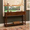 thumbnail image 2 of Powell Mcghie Rustic Two Drawer Wood Console Table, Hazelnut, 2 of 16