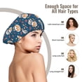 thumbnail image 6 of Space puppy Silk Bonnet for Sleeping Women Men, Adjustable Elastic Satin Bonnet Bonnet for Sleeping, Soft Similar Silk Curly Cuteness Hair Bonnet for Sleeping, 6 of 7