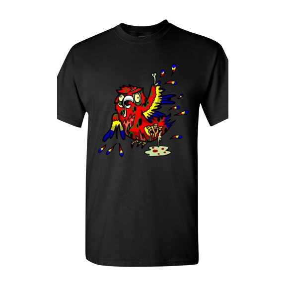 Zombie Parrot Undead Animals Adult DT T-Shirt Tee