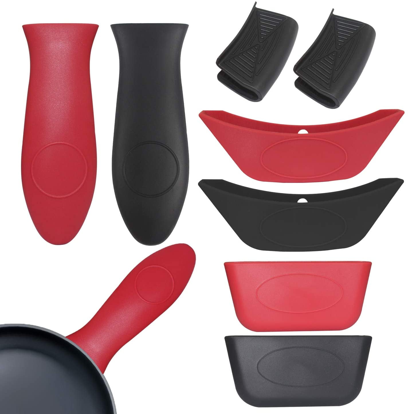 Details about   Pot Holder for Skillet Handle Cast Iron Potholder Silicone Rubber Hot Pan LB 