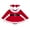 Red, variant on LMLYSoH Baby Girls 2Pcs Christmas Outfits Long Sleeve Fur Trim Velvet Romper Dress Headband Set Newborn Clothes